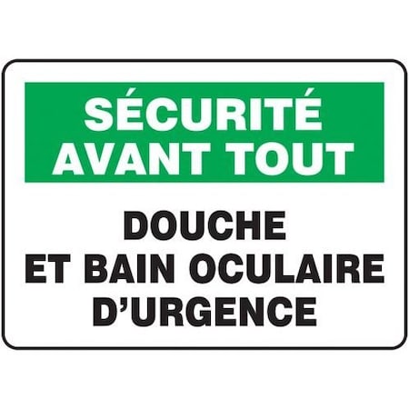 BILINGUAL FRENCH SIGN  EMERGENCY FRMFSD955XT